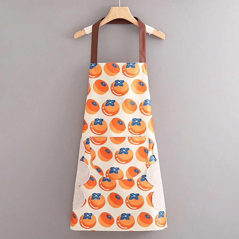 Household Kitchen Cooking Hand-wiping Apron Oil-proof Waterproof Men Women Adult Waist Fashion Coffee Overalls Wipe Hand Apron