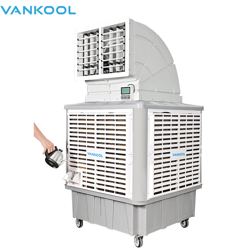 

25000CMH Factory Wall Mounted Industrial Evaporative Water Fan Cooler Stand Fan Air Conditioner Portable Evaporative Coolers