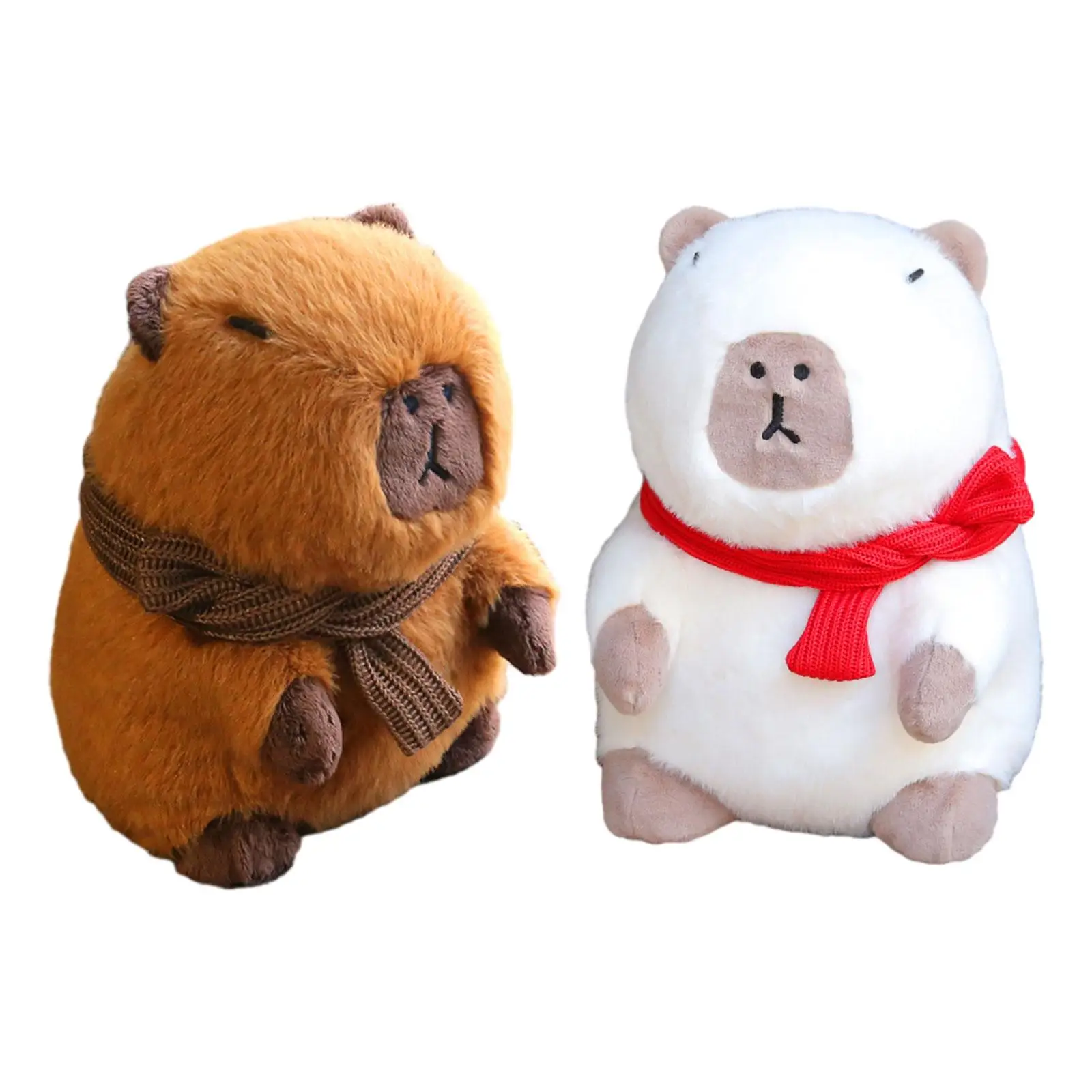 Capybara Plush Toy Plush Capybara Doll Kids Room Decor Snuggling Throw Pillow Capybara Stuffed Animal for Teens Family Gifts