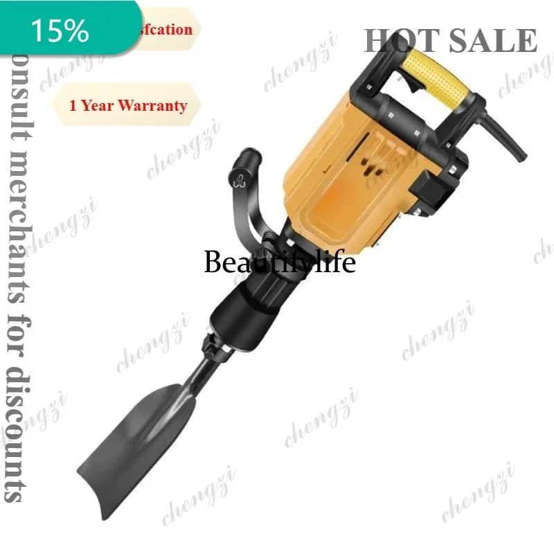 A172  High power electric tree excavator digging soil trench ramming earth machine multi function electric pick Multi-GardenTool