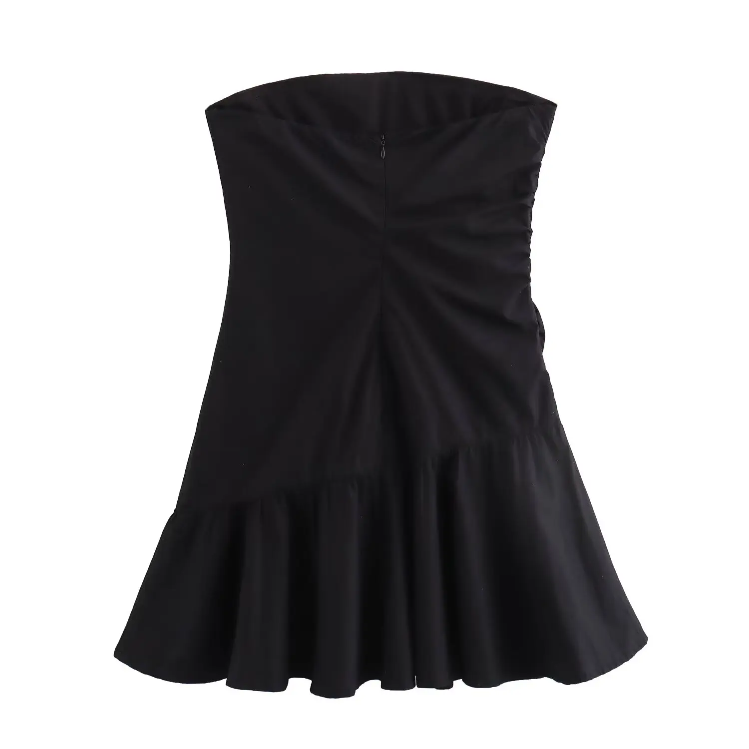 Damen neue Temperament Mode Joker Blume dekorative Tube Top Mini kleid Retro ärmelloses Damen kleid