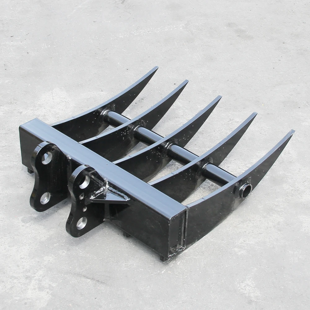 توصيل مجاني مسطح جديد بخمسة أسنان مناسب لملحقات حفارة صغيرة 1 طن ملحقات معدنية، مناسبة للحديقة والحديقة