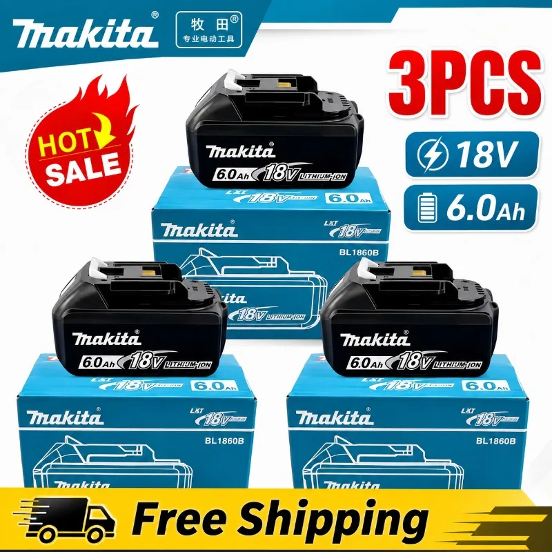 

Ma kita 18V battery for Ma kita 18V power tools The 18V Makita BL1860B rechargeable battery can replace BL1850B LXT400