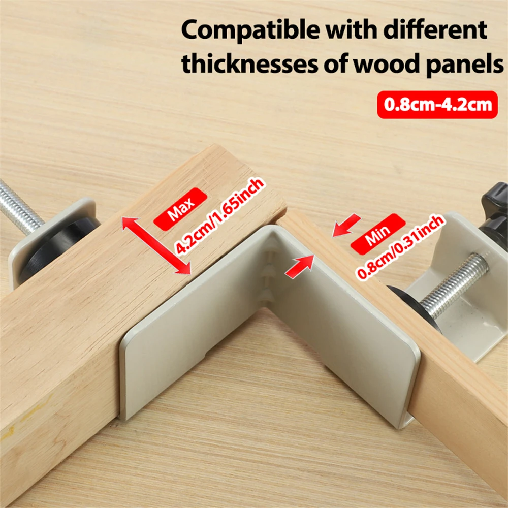 

Adjustable Single Handle Stainless Steel Close end Corner Clamp Woodworking Right Angle Clamp Tool Right Angle Clip
