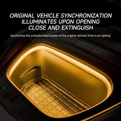 Auto tronco anteriore intelligente barra luminosa LED striscia illuminazione modificata per Tesla modello 3 Y S X impermeabile montaggio decorativo interno