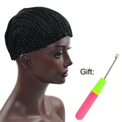Unisex-Adult Crochet Braid Wig Cap Net Easy Braiding Hair Extension Wig Caps Durable and Comfortable Mesh For DIY Hairstyling