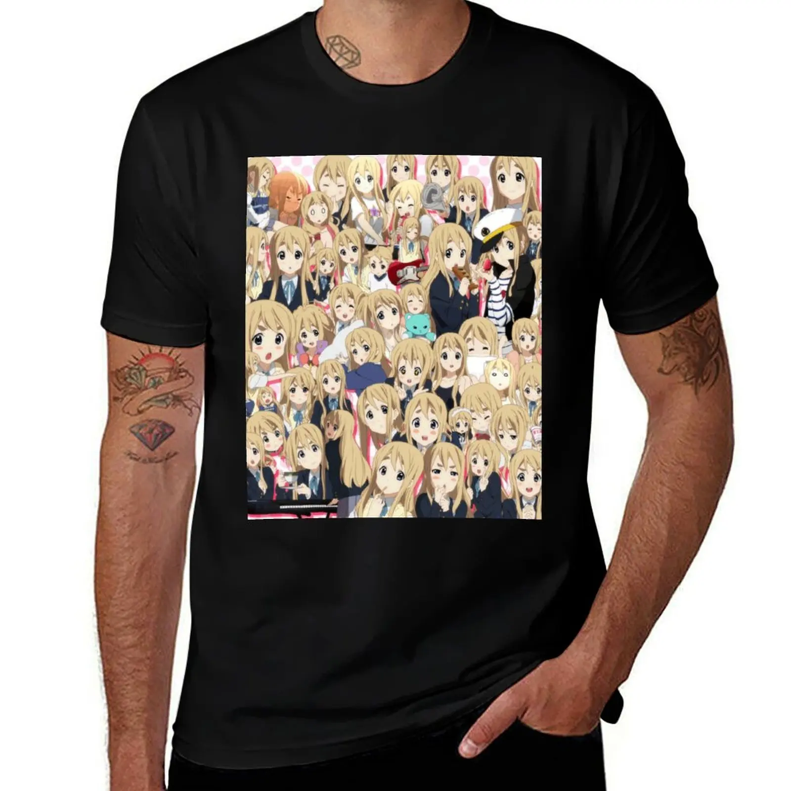 

K-On! - Mugi T-Shirt summer 2025 rapper graphic tees Personalized t-shirt anime stuff mens t shirts pack