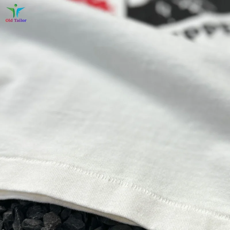 تريند وايت سانت تي شيرت أفضل جودة أزياء شارع العليا غسلها الرجال النساء الخريف طويلة الأكمام قمم تي شيرت #6