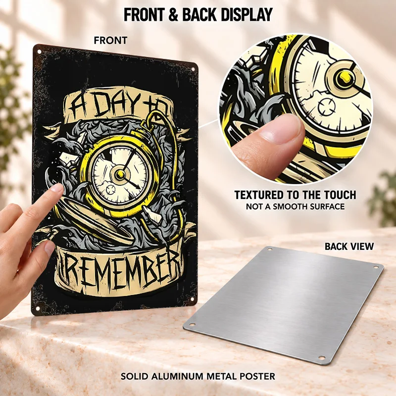 A Day to Remember Printed Posters Aggressive Stage Design Man Cave Wall Art Customized Aluminum Metal Sign Band Supporter Gift
