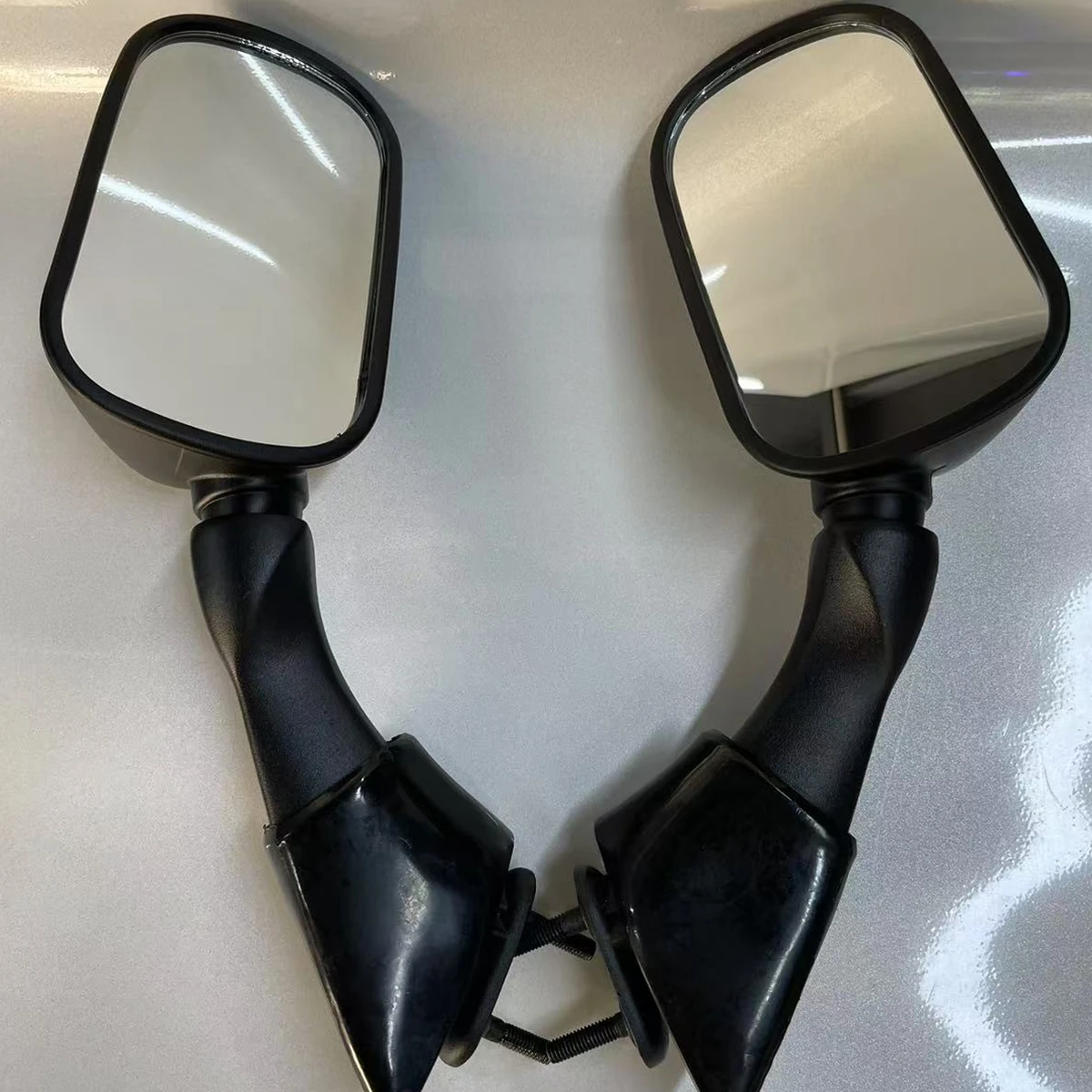 2pcs Black Left Right Motorcycle Rear View Mirrors For YAMAHA FJR1300 FJR 1300 2003 2004 2005