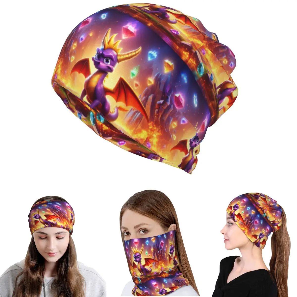 

Бандана-шарф Ice Spyro, теплый головной убор, шапка-бини для мужчин и женщин, для взрослых, на все сезоны