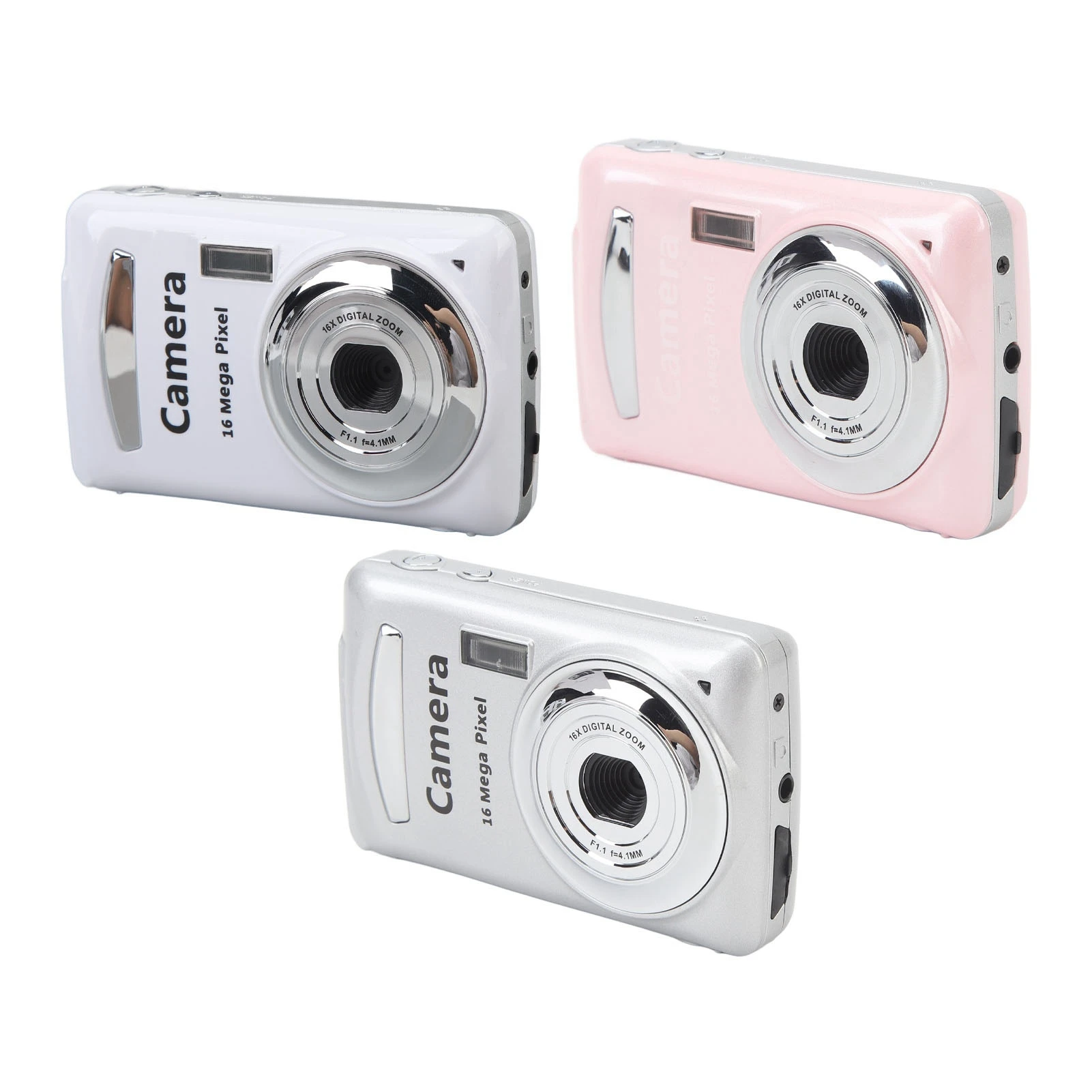 Compact Camera 2.4 in Multi  Stabilization 16X Digital Zoom Portable Camera Auto  16MP for Daily Use