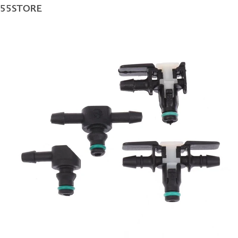 Two Ways Diesel Injector Oil Return Tube Pipe Joint Three Single Check Valve Parts Piezo Circlip