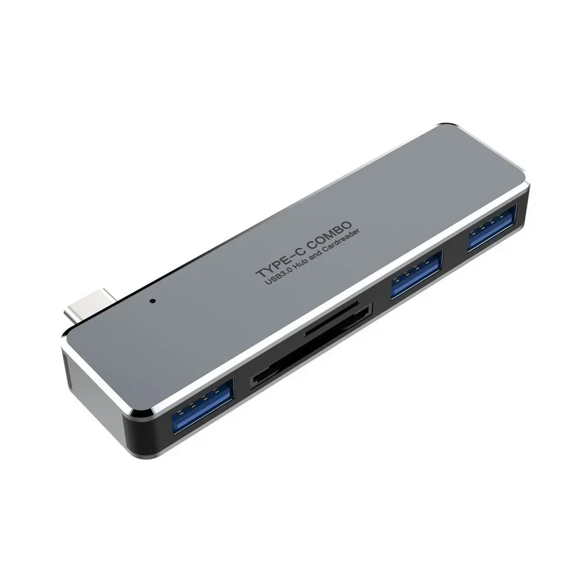 USB C HUB Type-c To Multi Ports USB 3.0 USB3.0 Type C Power Adapter Splitter Dock W/TF Momory Card Slot for Macbook Pro/Android