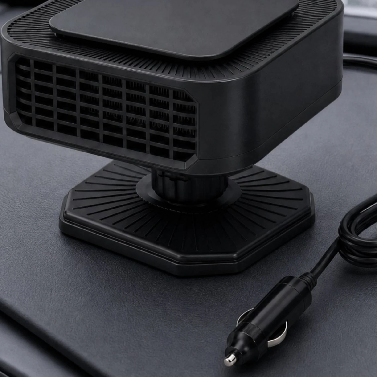 Portable Car Heater with Rotating Base Adjustable Ventilation 12V Car Heater Windshield Defogger 360° Rotatable Windshield