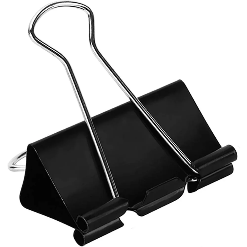 مشابك ربط كبيرة جدًا (36 عبوة) مقاس 2 بوصة، مشابك ورق كبيرة للوازم المكتبية، باللون الأسود