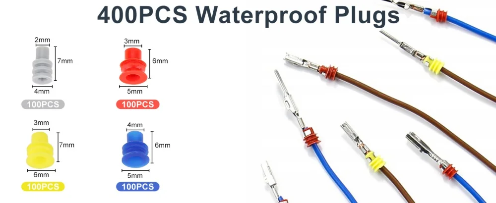 820 stücke 21 Arten Auto Elektrische Draht Stecker Pin Terminal 1/1,5/1,8/2,2/2,8/3,5mm Entfernung Nicht-isolierte Männlich Weiblich Crimp Pins – Detail 6