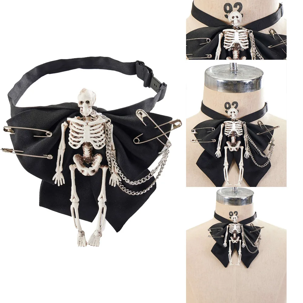 

Steampunk Gothic Dark Skull Cosplay Collar Punk Stage Performance Ornaments Halloween Party Neckband Costume Accessories