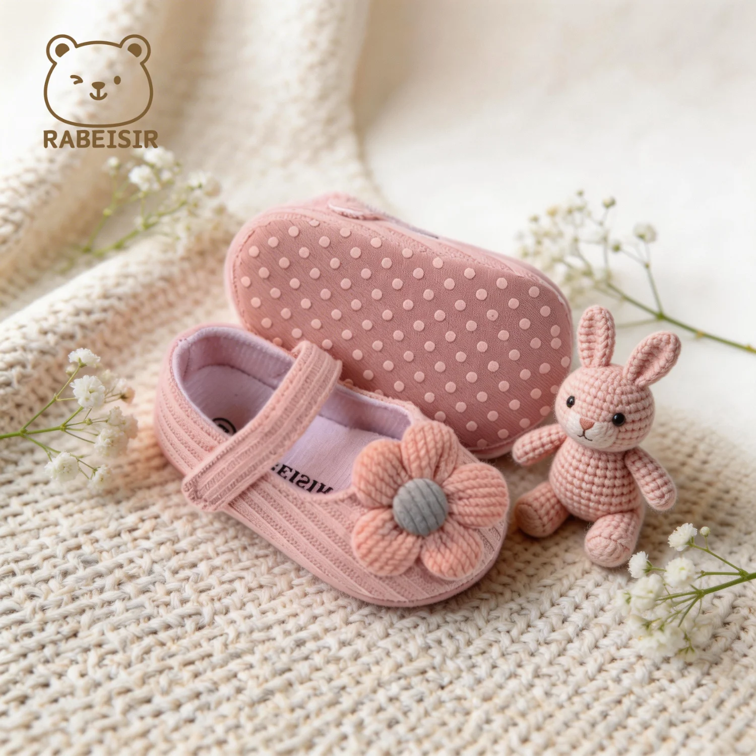 Niedliche Blumen-Mary-Jane-Flache Schuhe für Babys, trendige, leichte, weiche Schuhe für Party-Auftritte im Innen- und Außenbereich, Frühling – Detail 11