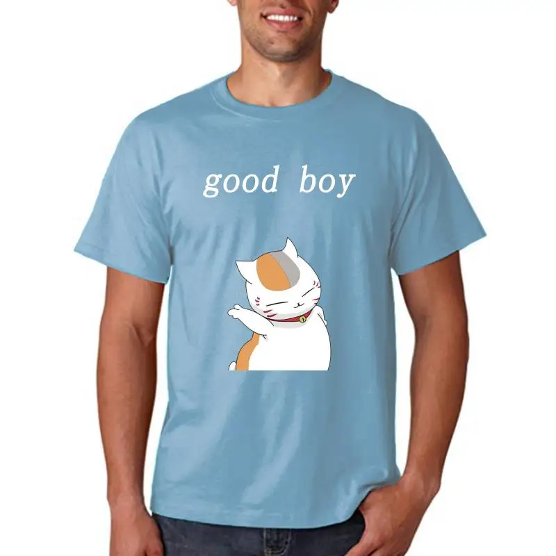 Футболка мужская с двухсторонним принтом, аниме, с коротким рукавом, уличная одежда, Нацумэ Yuujinchou, лето