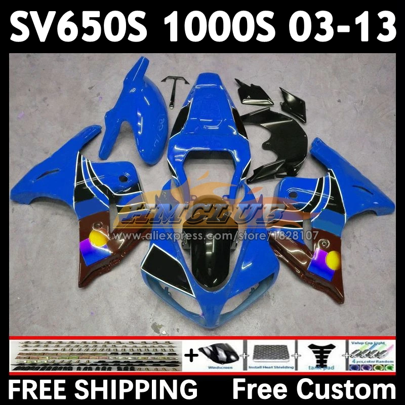 JOMO Blue SV650S Kit For SUZUKI SV650 1000 2003 2004 2005 2006 2007 2008 21No.50 SV1000S SV 650S 1000S 09 10 11 12 13 Fairing