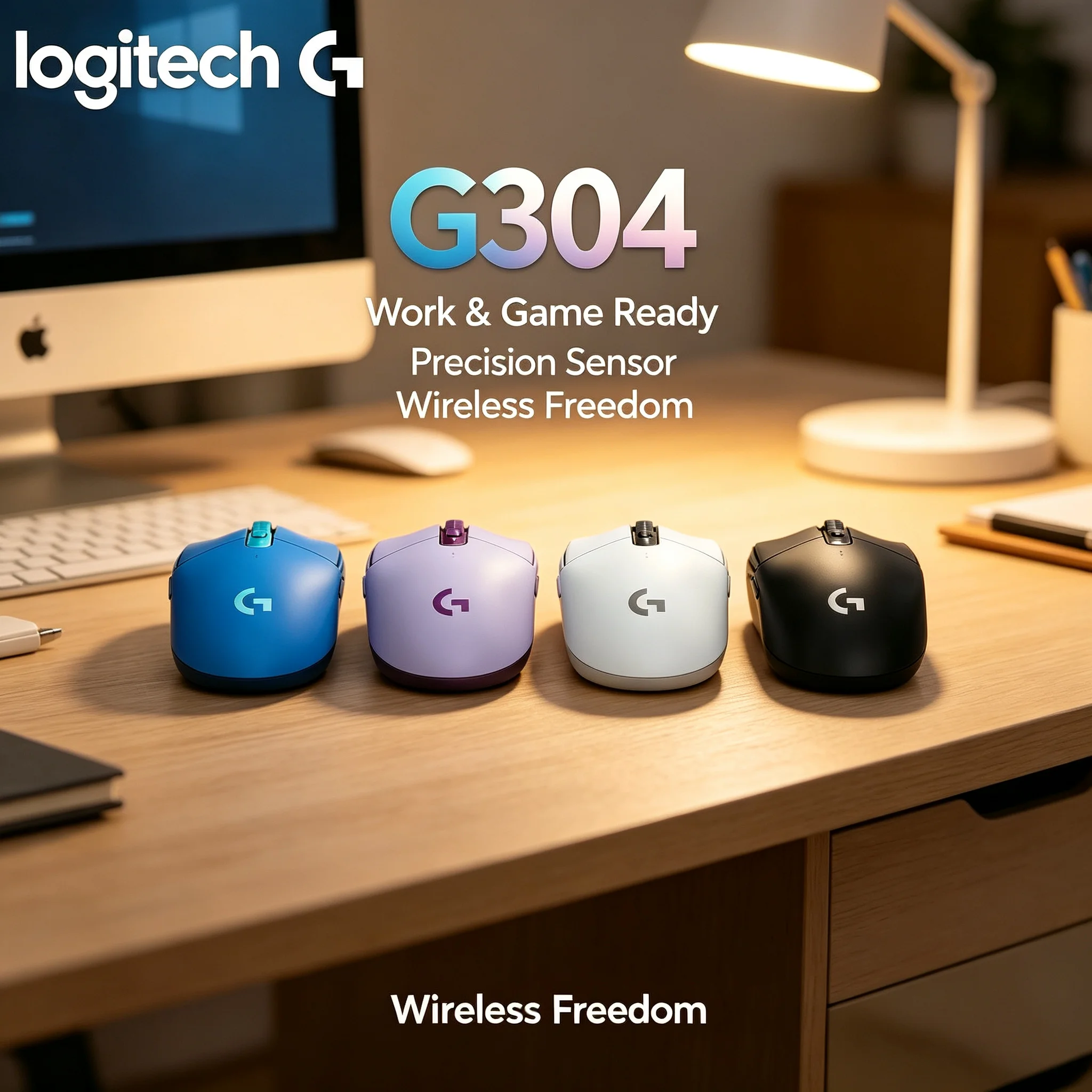 Logitech G304 Wireless Gaming Mouse 6 Programmable Macro Buttons Mice For E‑sports Gaming Laptop PC