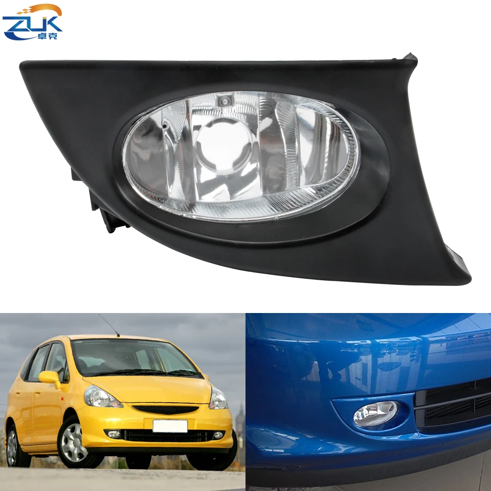 ZUK fendinebbia sinistro/destro fendinebbia lampada paraurti anteriore per HONDA FIT JAZZ GD1 GD3 2005 2006 2007 2008 Hatchback fendinebbia