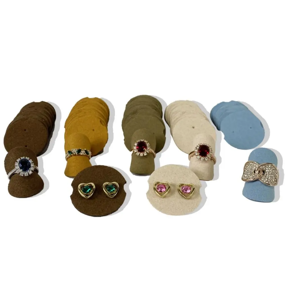 

12 шт., многофункциональные кольца, блокноты, простой органайзер, серьги, держатель для карт, круглая упаковка для ювелирных изделий, стеллаж для выставки товаров сережек