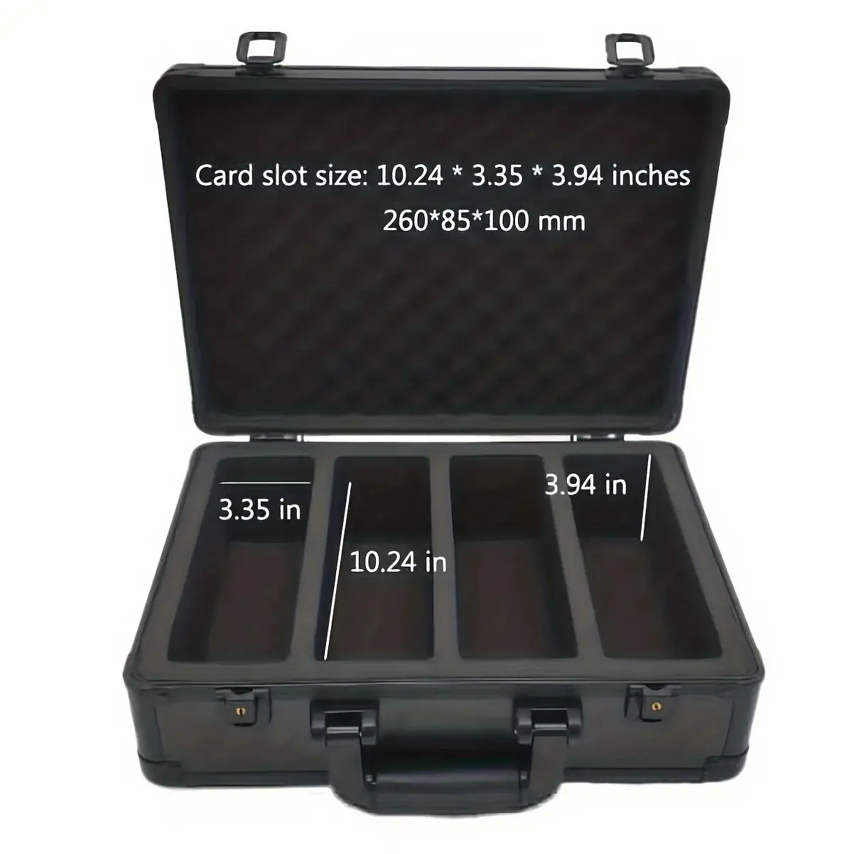 Scatola porta carte a 4 slot Custodia porta carte collezionabili per PSA BGS Porta carte sportivo classificato Custodia per carte da baseball Custodia per lastre Organizer