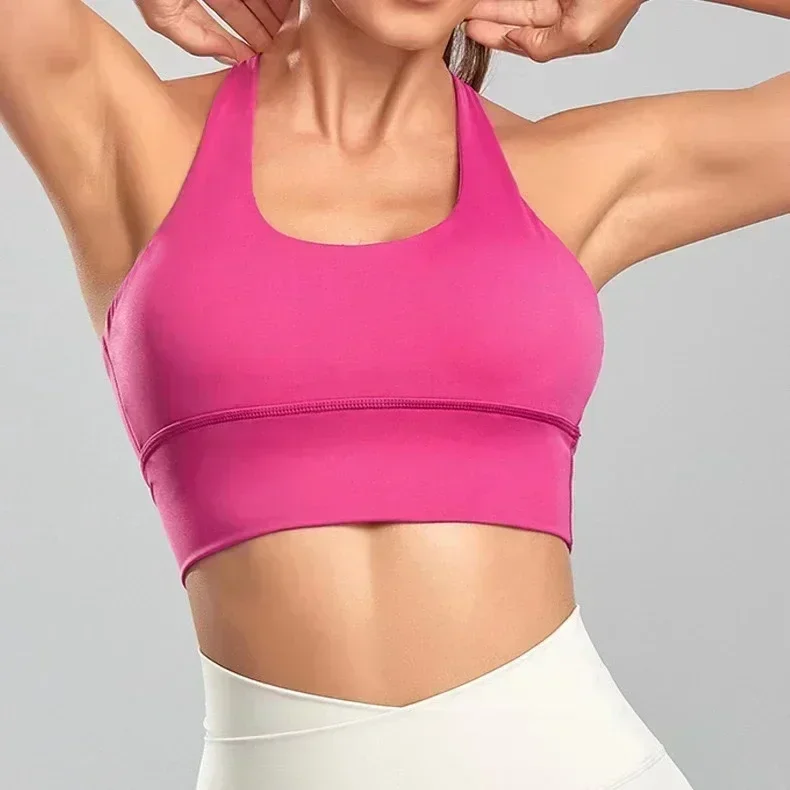 Lemon-Lencería de Yoga Sexy para mujer, sujetadores con almohadilla para el pecho, Bralette de realce, Sujetador deportivo, ropa interior femenina, sujetador de Color sólido, Tops de gimnasio