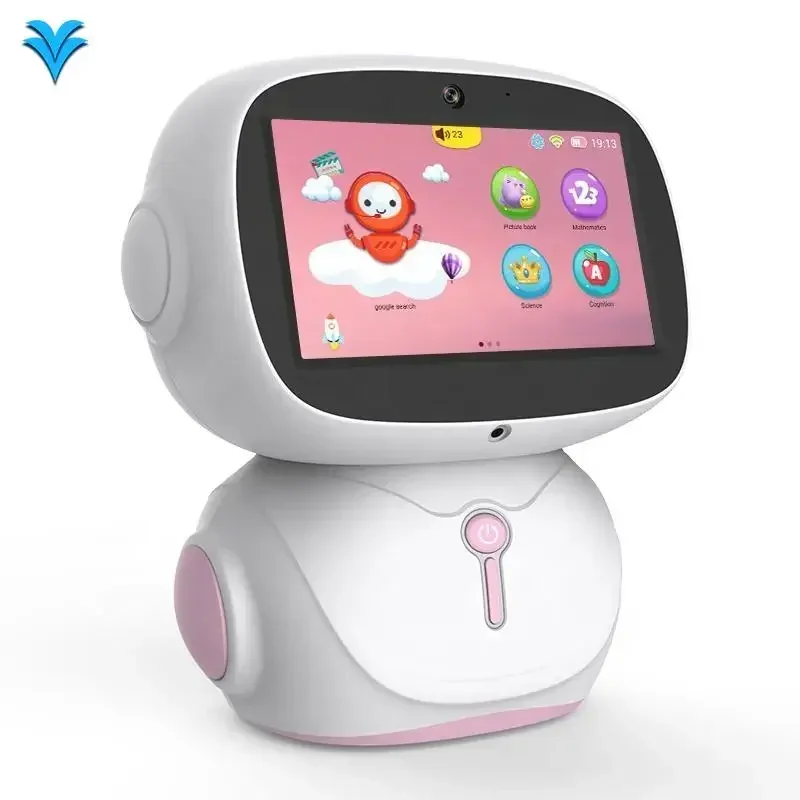 2024 best seller 7 inch large LCD Intellectual education toys kids educational robot chat with GPT Open AI