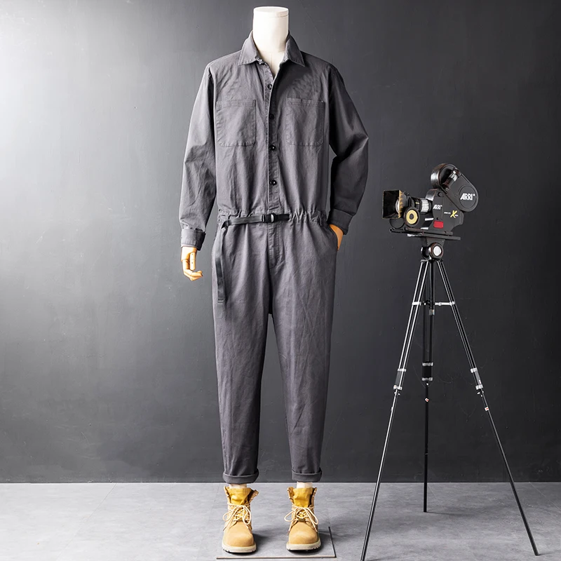 

Американская рабочая одежда в стиле ретро, комбинезон, комплект джета, мужские модные брендовые повседневные цельные брюки, мужские комбинезоны, молодежный витали Sle