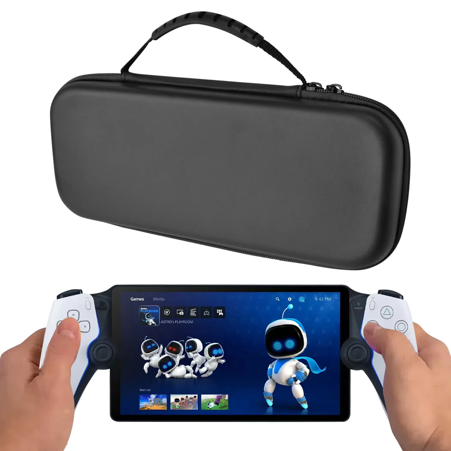 Protective Eva Hard Case for PlayStation Portal Remote Player Shockproof Storage Bag for PlayStation Portal Game Accessories