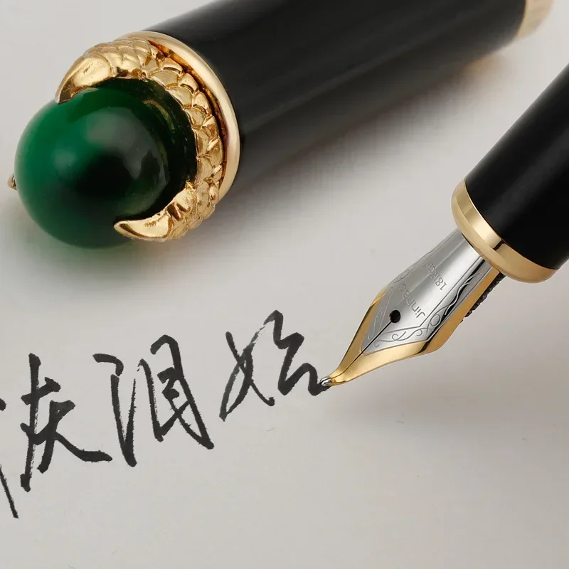 Luxurious High End Fine Commerce Relief Gray Dragon Chinese Gift ROLLERball PEN Stationary Supplies