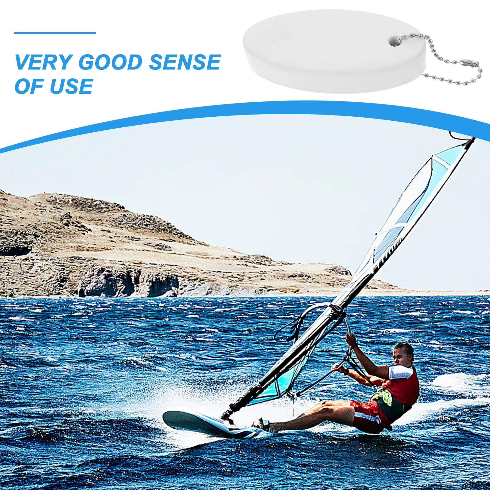 

5 Pcs Floating Foam Keychain Swimming Pool Keyring Boat Surfboard Keychains for Keys