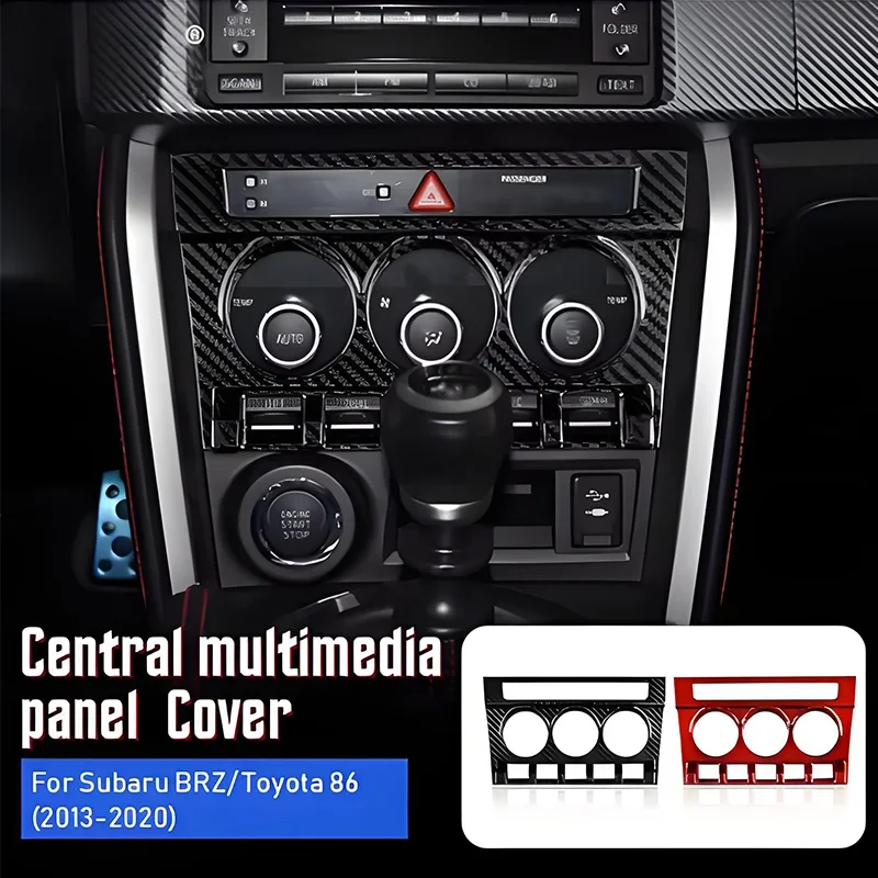 

For SUBARU BRZ For TOYOTA 86 GR86 GT86 Real Dry Carbon Sticker AC Control Switch Panel Console Interior Air Conditioning