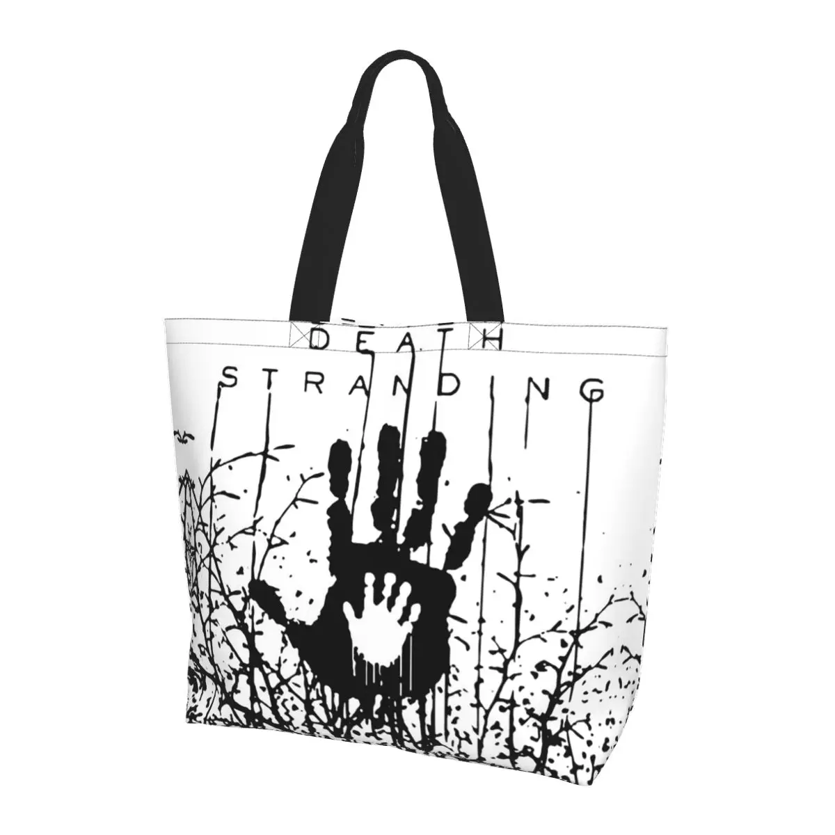 

In The Forest Death Stranding Game For Fans Shopping Tote Bag Canvas Shoulder Bags Shopper Grocery Handbag for Women