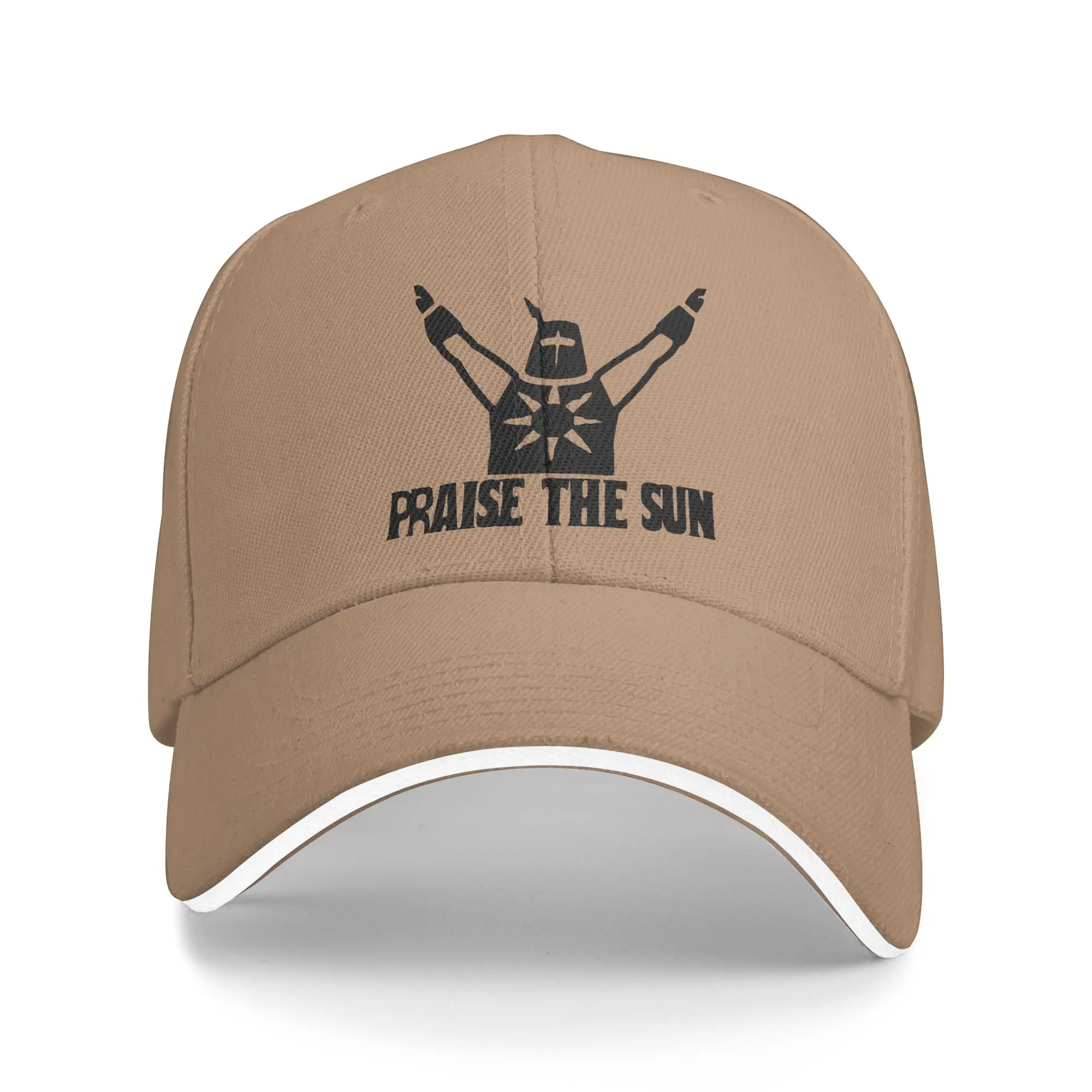 Fashion  Dark Souls Praise The Sun  Golf Hat Men Women Trucker Hat  Outdoor Workouts Adjustable Fit Sun Caps