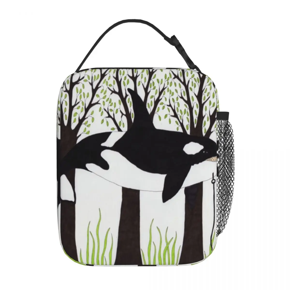 Bestselling Orca Penguin Drawing Minimal Chic Insulated Lunch Pouch Long Drive Food Storage Bag
