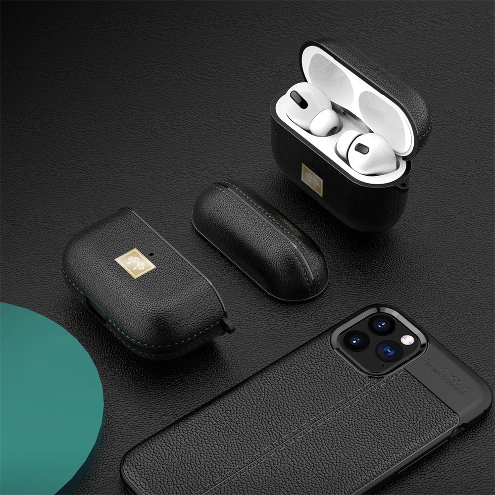 กระเป๋าใส่หูฟังเคสป้องกันการกระแทกทำจากซิลิโคนรุ่น3rd 2ND 1st airpods ของ Apple