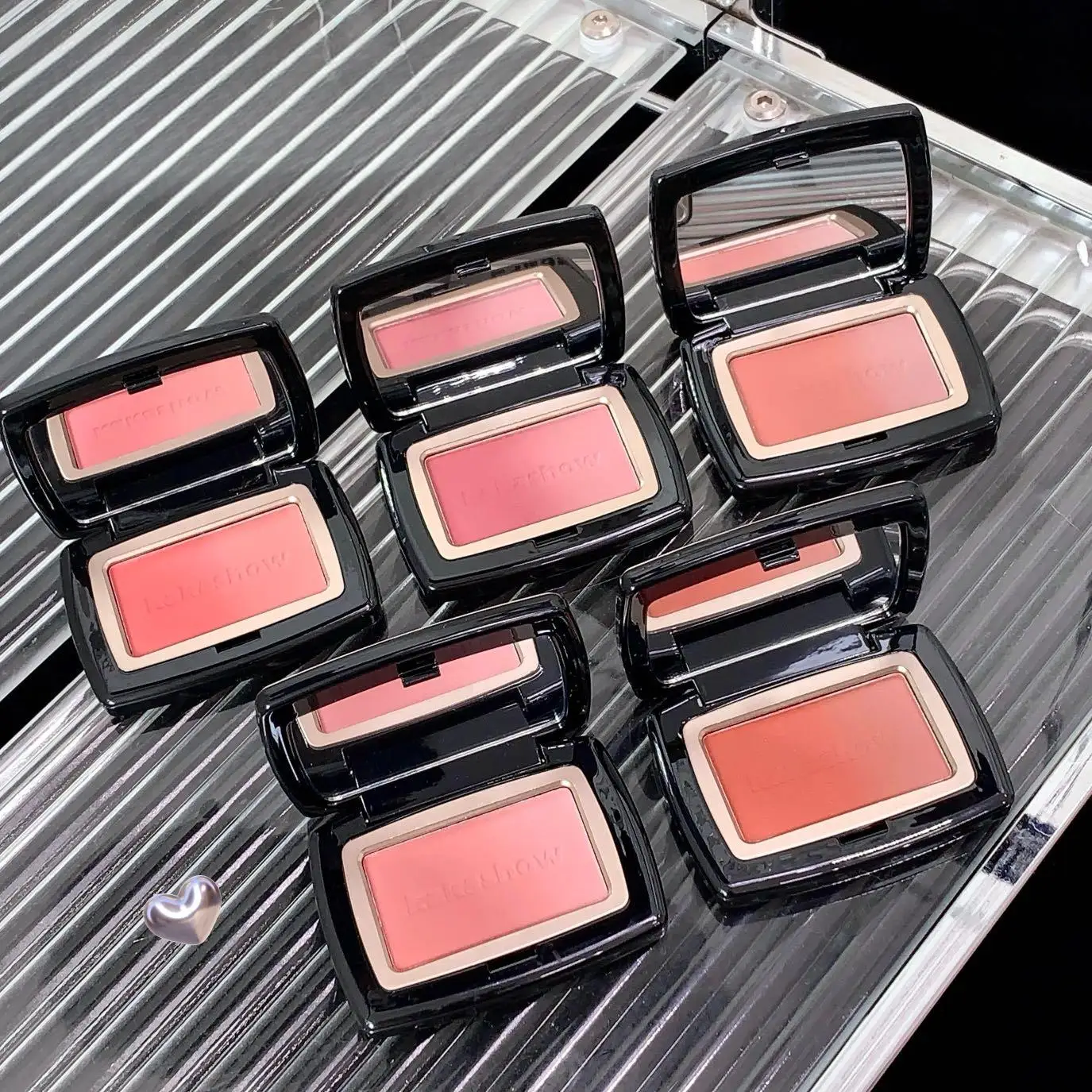 Kakashow Shimmer Radient Blush Único Cor Macio Fosco Blush Natural Rosa Rosto Rouge
