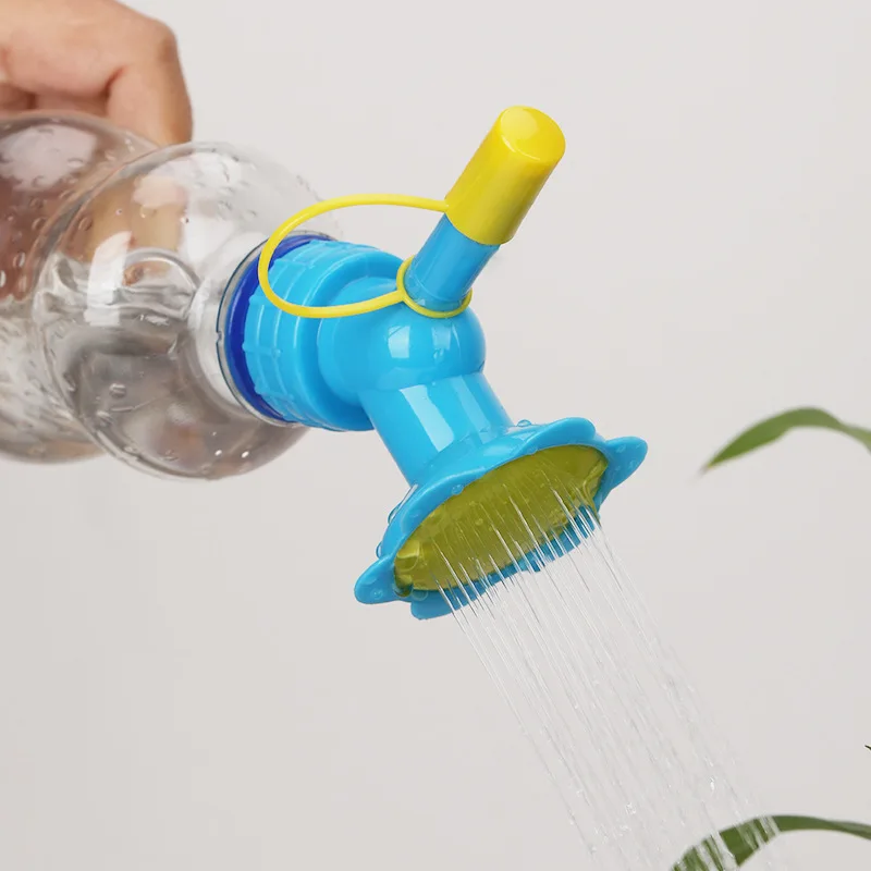 2 In 1 Water Bottles Indoor Plant Bottle Cap Sprinkler Plastic Dual Head Bottle Watering Spout Bonsai Watering Can Garden Tools