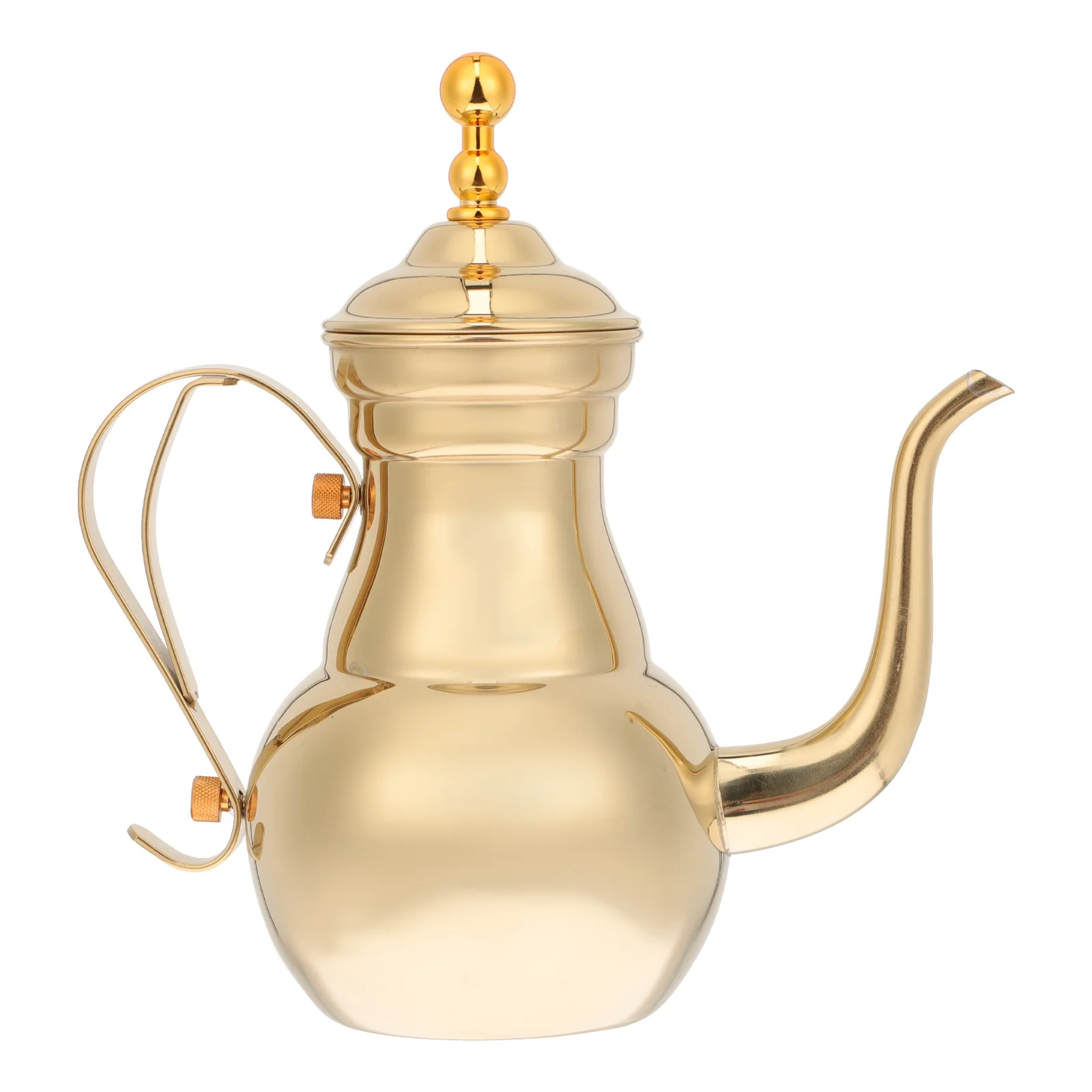 

Coffee Pot Stainless Steel Reusable Filter Kettle Jug Hand Brewing Spout Household Decorative Middle East Style Long Narrow