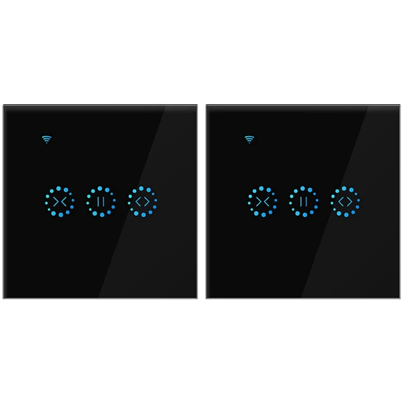 

Горячая Распродажа, 2 шт., App, Wi-Fi, переключатель для штор, черный, Alexa