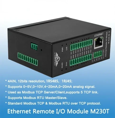 Multi-application Industrial Remote Ethernet I/O Data Acquisition Module
