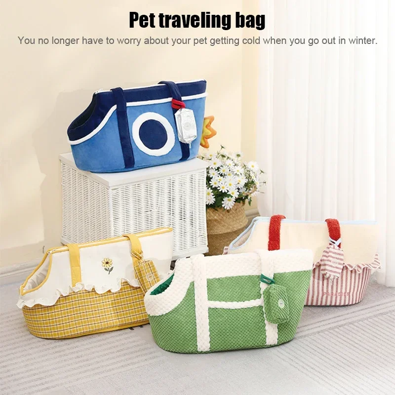 Cat Backpack Universal One-shoulder Prevent Dog Suffocation Anti-slip Fabric Breathable Travel Pet Travel Bags Portable Pet Bags