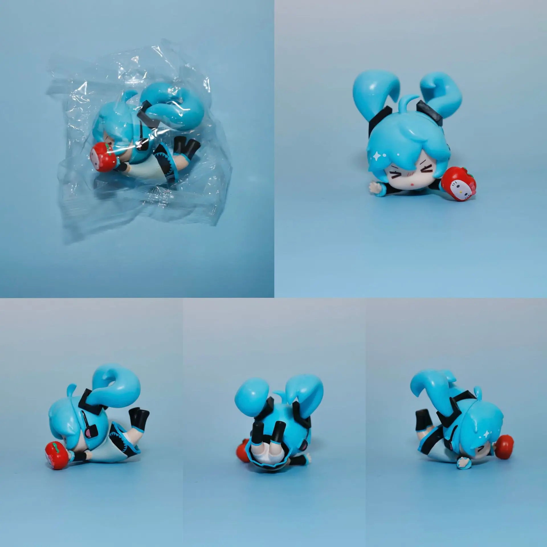 Willekeurige 1pcs Hatsune Miku Anime Meisje Figuren Fell Down Melodie Miku Model Pop Beeldjes Ornamenten Auto Decoratie Gift Kinderen speelgoed
