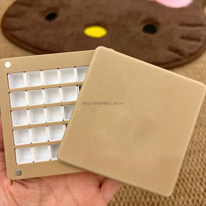 1ml Mini Single-layer 30grid Watercolor Packing Box Removable Stackable Art Painting Supplies Outdoor Sketching Palette Cases