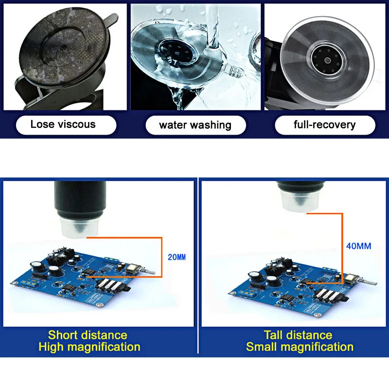 1-600X Magnification Zoom Wireless USB Stereo LCD Digital Microscope 4.3'' 1080P 3.6 Megapixels HD Screen Camera Video Recorder