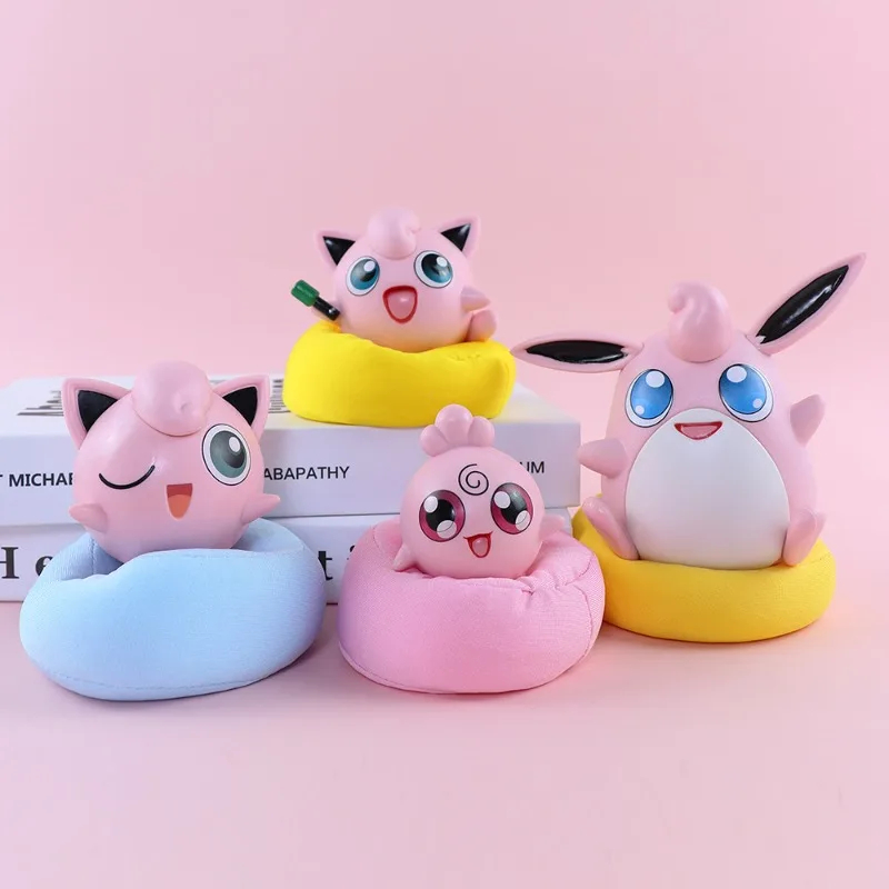 الغناء Jigglypuff تمثال الكرتون Jigglypuff سيارة الديكور كيس فول وسادة أنيمي البضائع هدية عيد عادية وأنيقة